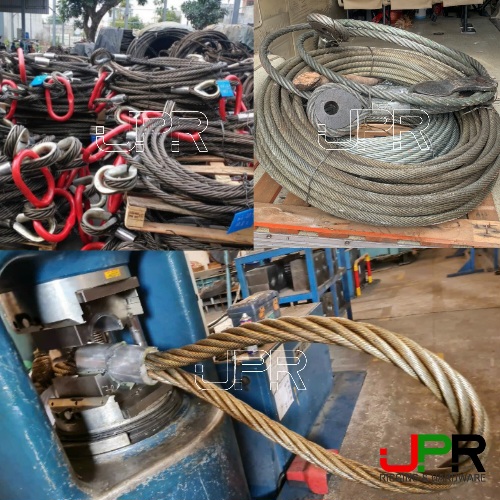 Sling cáp thép Hàn Quốc bấm chì (cos nhôm) các loại Sling cáp thép Hàn Quốc bấm chì (cos nhôm) các loại