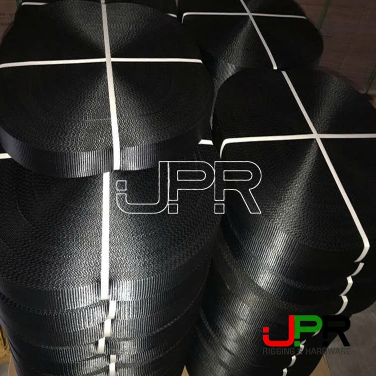 Dây đai polyester bản 50mm 5 tấn màu đen Dây đai polyester bản 50mm 5 tấn màu đen