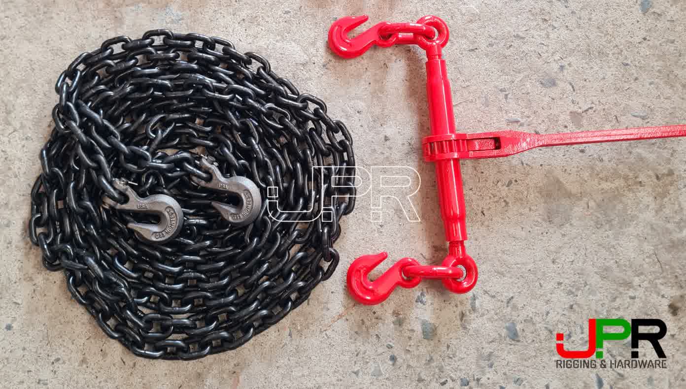 Bộ tăng đơ xích ống 10li + dây xích 2 đầu móc 10li Bộ tăng đơ xích ống 10li + dây xích 2 đầu móc 10li