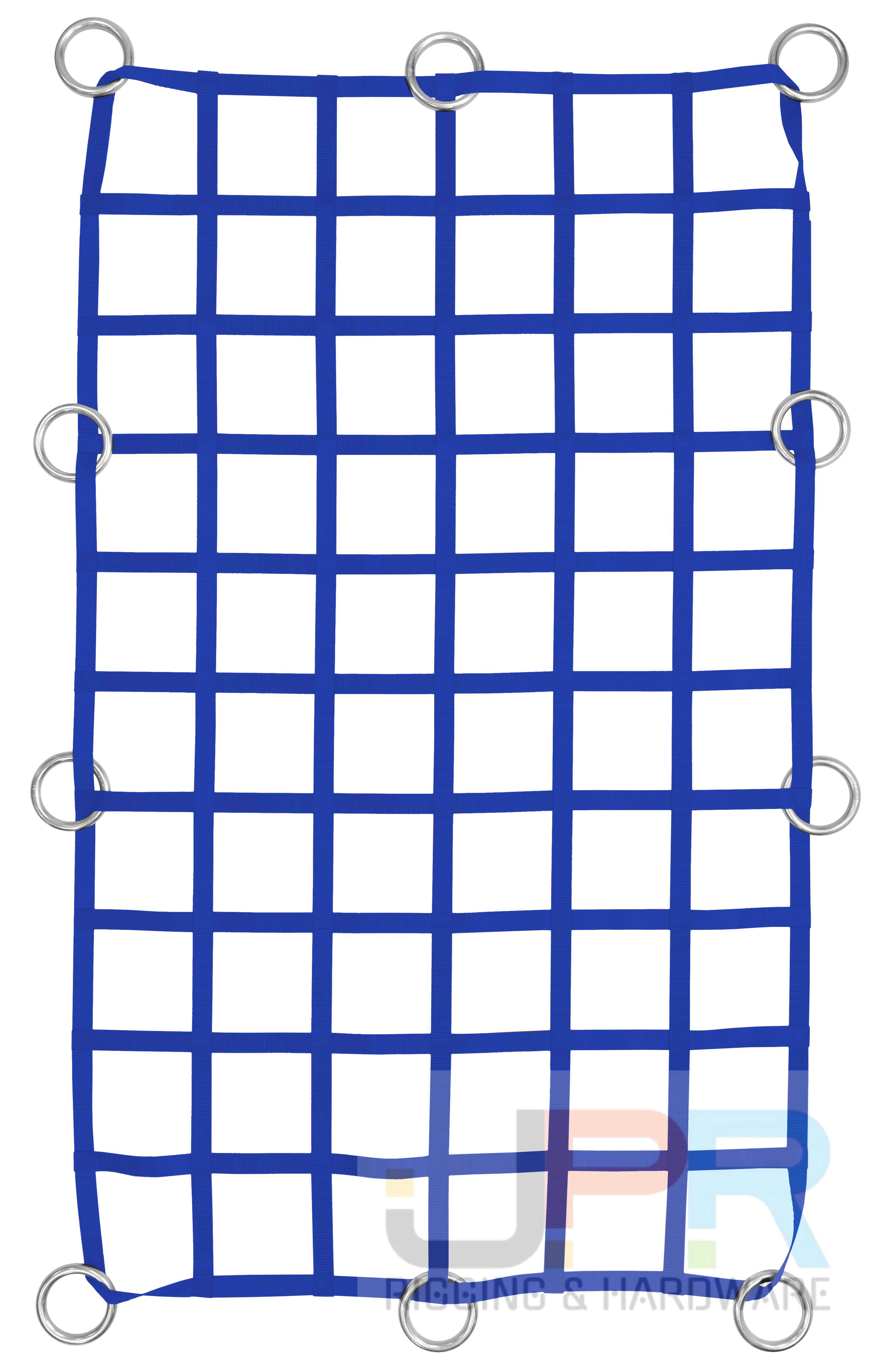 Lưới chằng hàng dây đai bản 25mm với các khoen xung quanh Lưới chằng hàng dây đai bản 25mm với các khoen xung quanh