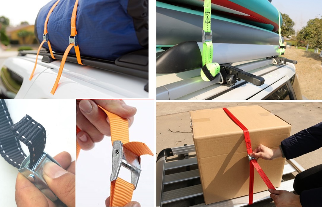 Ứng dụng Dây chằng hàng khóa cam 250kg không móc Ứng dụng Dây chằng hàng khóa cam 250kg không móc