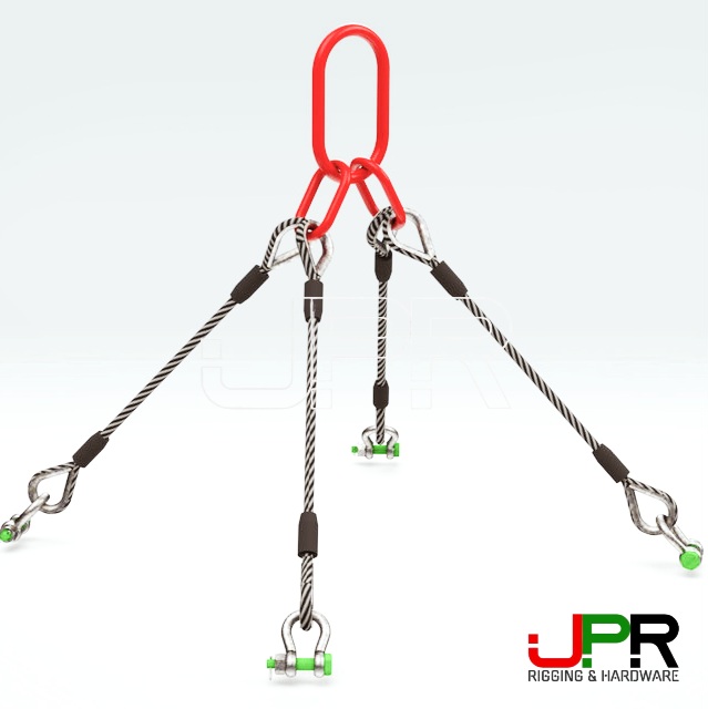 Sling cáp thép cẩu hàng 4 chân Hàn Quốc Sling cáp thép cẩu hàng 4 chân Hàn Quốc