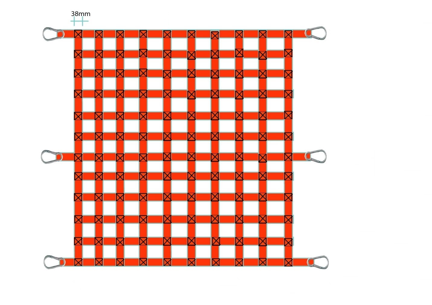 lưới chắn container bản 38mm 2.2x2.4M lưới chắn container bản 38mm 2.2x2.4M
