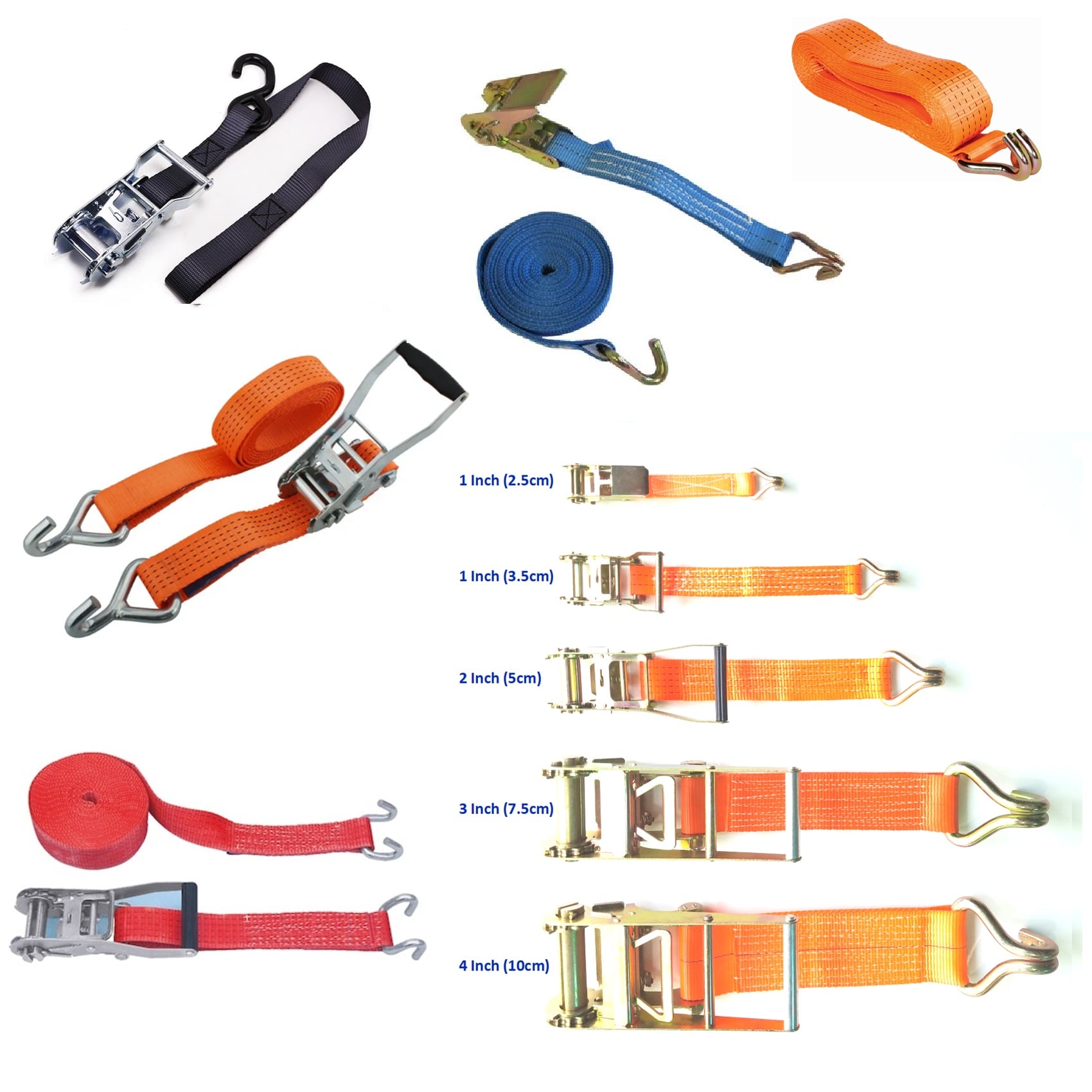 Dây chằng hàng tăng đơ vải (Ratchet Tie Down Strap) Dây chằng hàng tăng đơ vải (Ratchet Tie Down Strap)