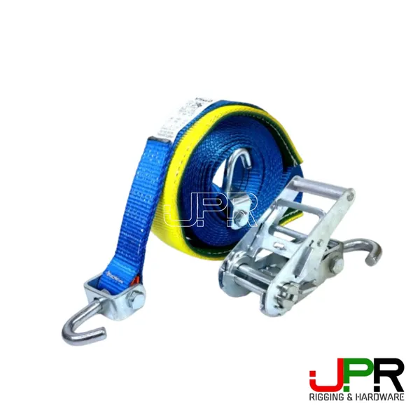 2" Wheel Strap with Swivel Hooks & Ratchet
