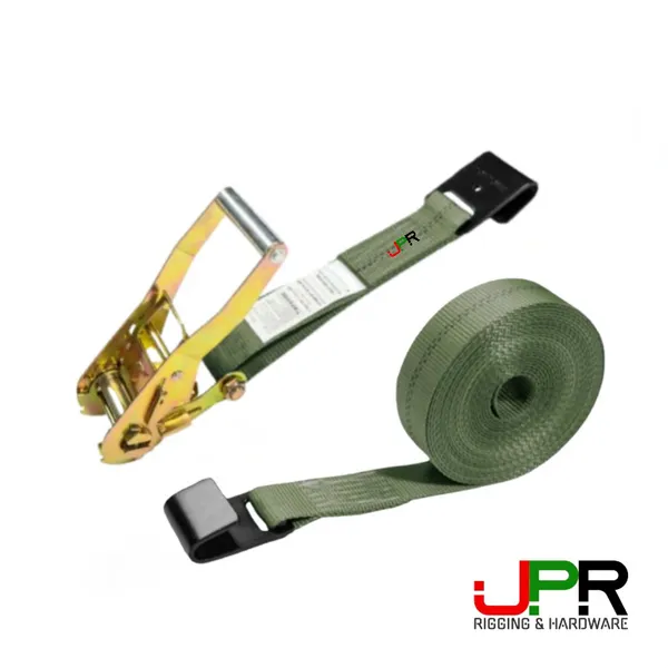 Dây chằng hàng tăng đơ 5000kg bản 5cm - Màu Xanh quân đội