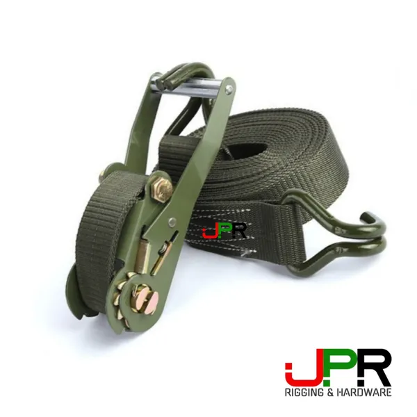 Dây chằng hàng tăng đơ 5000kg bản 5cm - Màu Xanh quân đội