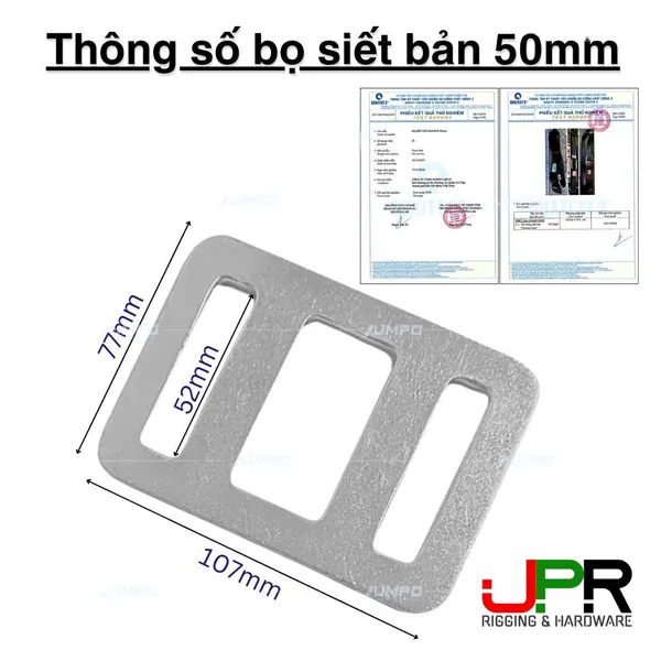 Bọ dập Khóa siết dây đai chằng hàng bản 50mm 