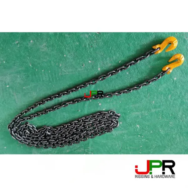 Dây xích cẩu hàng G80 gắn 1 móc (kẹp xích) thu ngắn xích