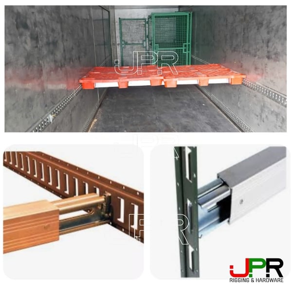 Thanh chắn hàng thùng xe 2 đầu khóa E-track