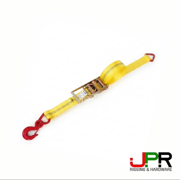 Dây cảo chằng hàng tăng đơ bản 75mm 10 tấn móc snap hook và khoen tam giác