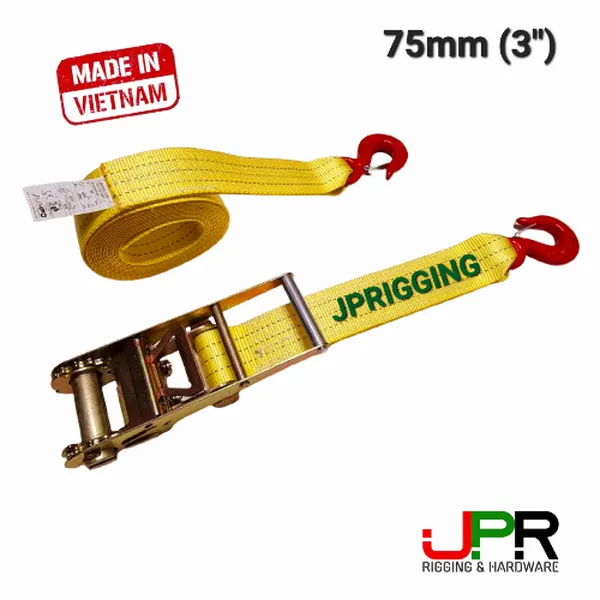 Dây chằng hàng tăng đơ bản 75mm 8 tấn móc khóa an toàn