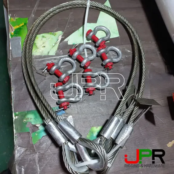 Sling cáp thép  Hàn Quốc bấm chì (cos nhôm) các loại