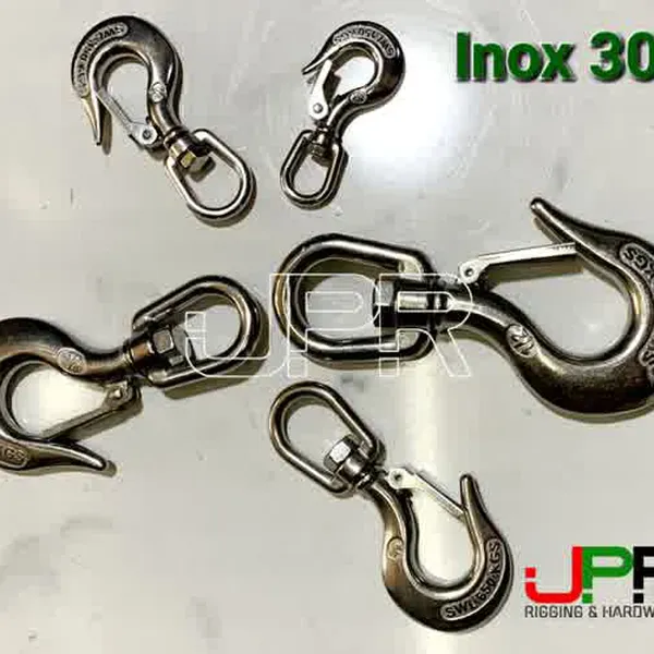 Móc cẩu xoay inox 304