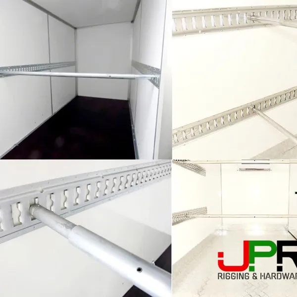 Thanh chắn hàng thùng xe cho ray E-track F-series có tay cầm