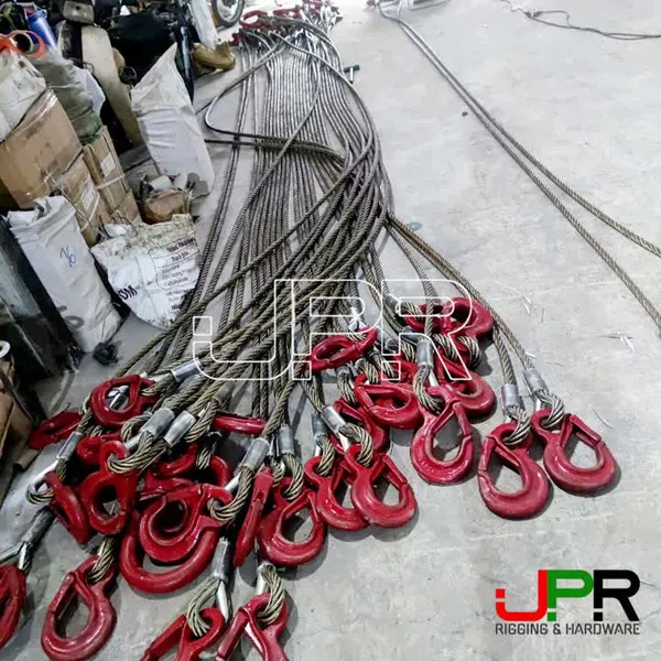 Sling cáp thép  Hàn Quốc bấm chì (cos nhôm) các loại