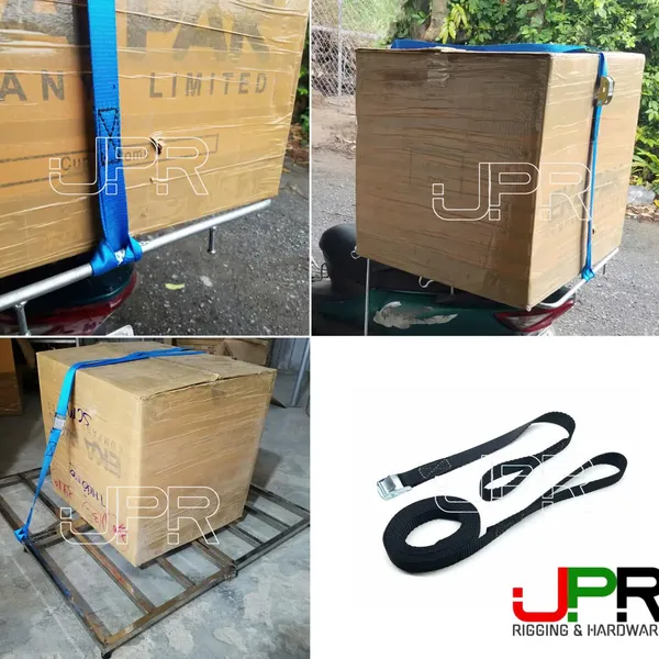 1" (25mm) Cam buckle straps tie down with soft eye fitting