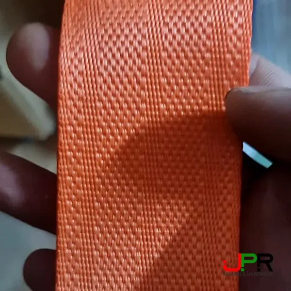 Dây đai polyester bản 38mm màu cam đỏ dạ quang