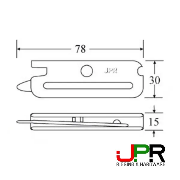 E-track E-Fitting Strap Tie-Down