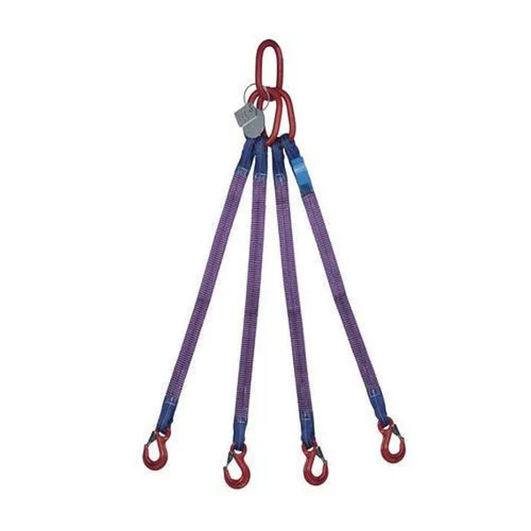 Sling cáp vải cẩu hàng 4 chân bản dẹp