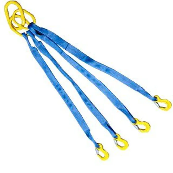 Sling cáp vải cẩu hàng 4 chân bản dẹp