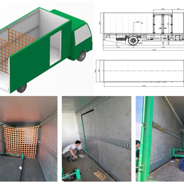 Thanh ray E-track kiểu ngang sơn tĩnh điện Army style