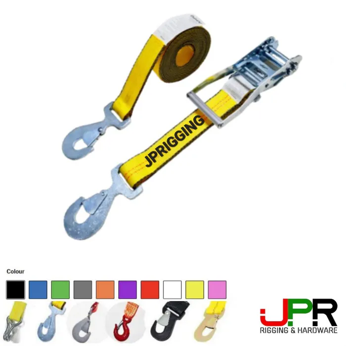 BS5000kg Dây chằng hàng tăng đơ bản 50mm móc snap hook