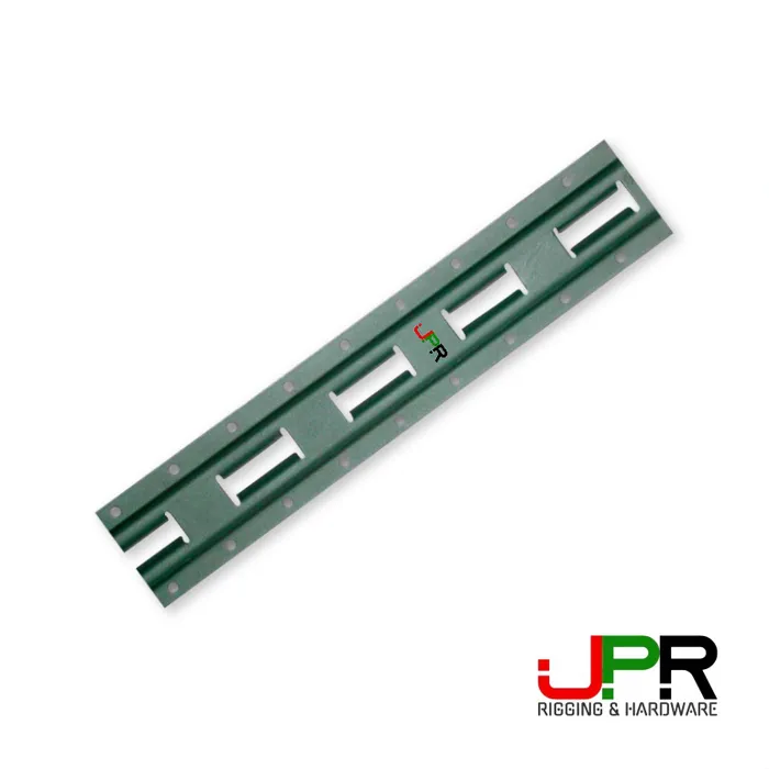 Thanh ray e-track kiểu đứng màu xanh quân đội