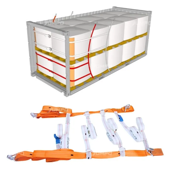 Bộ dây chằng hàng trong container