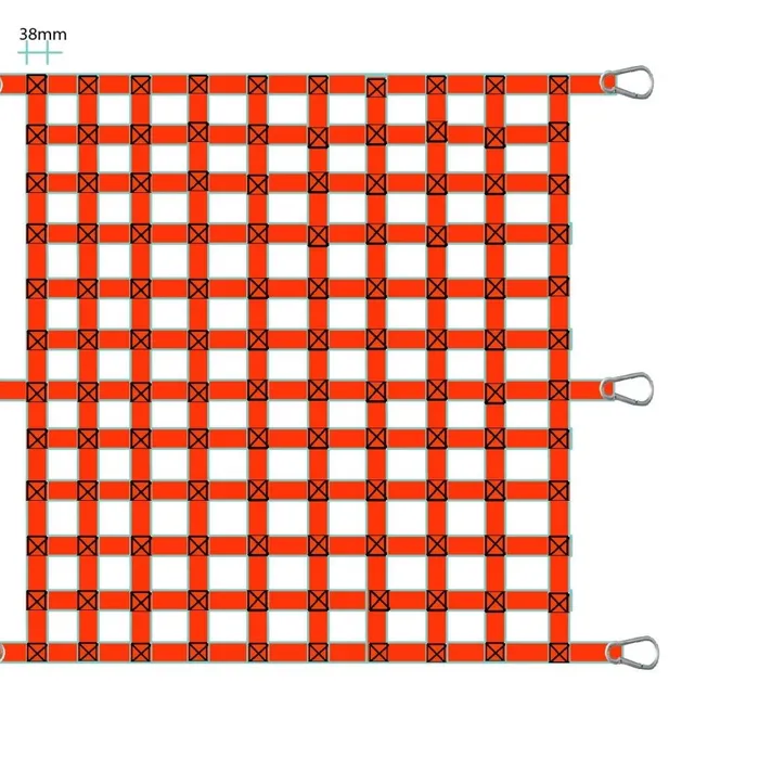 Lưới dây đai chằng hàng cửa container - net webbing