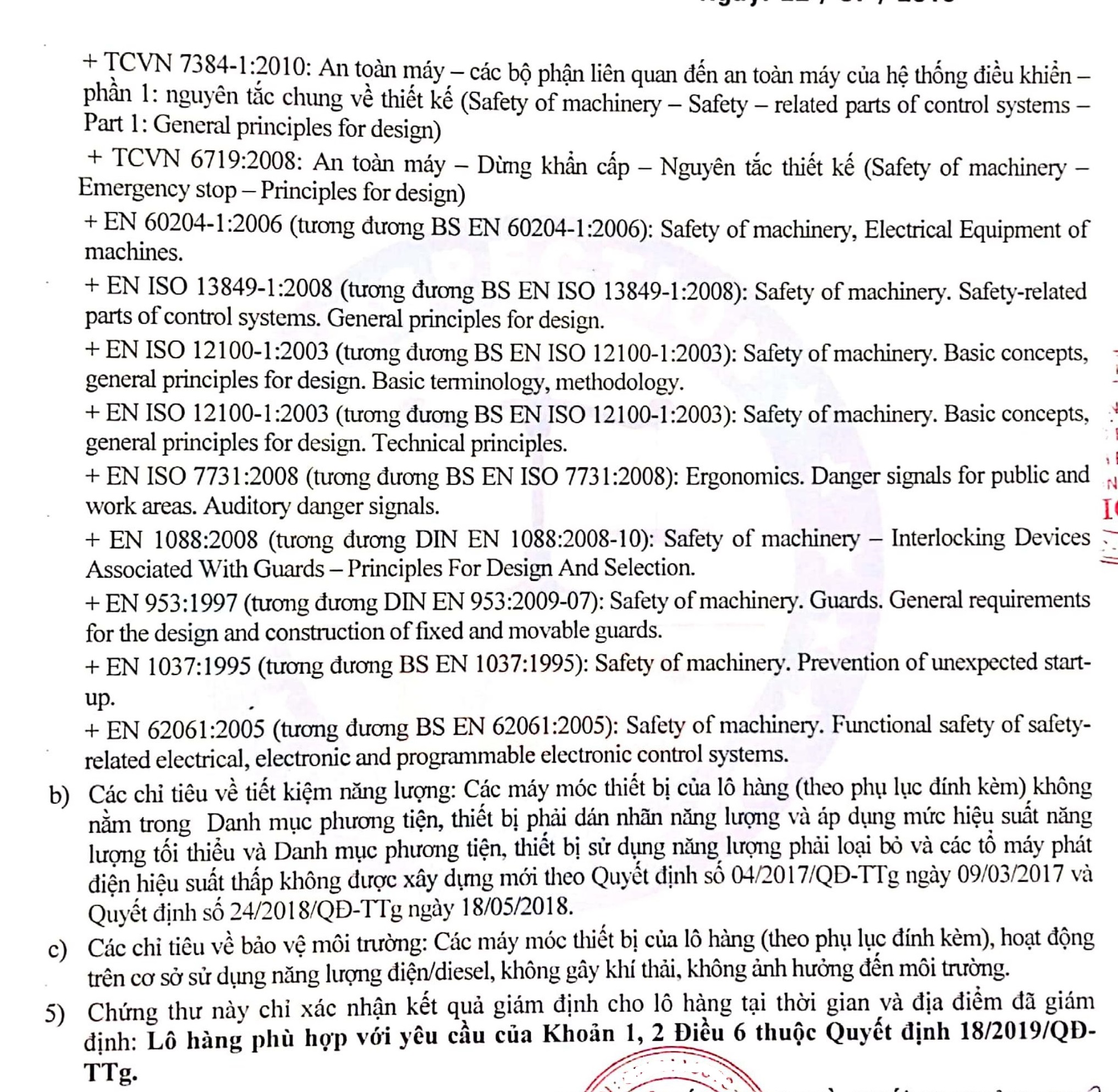 thủ tục nhập khẩu máy cũ