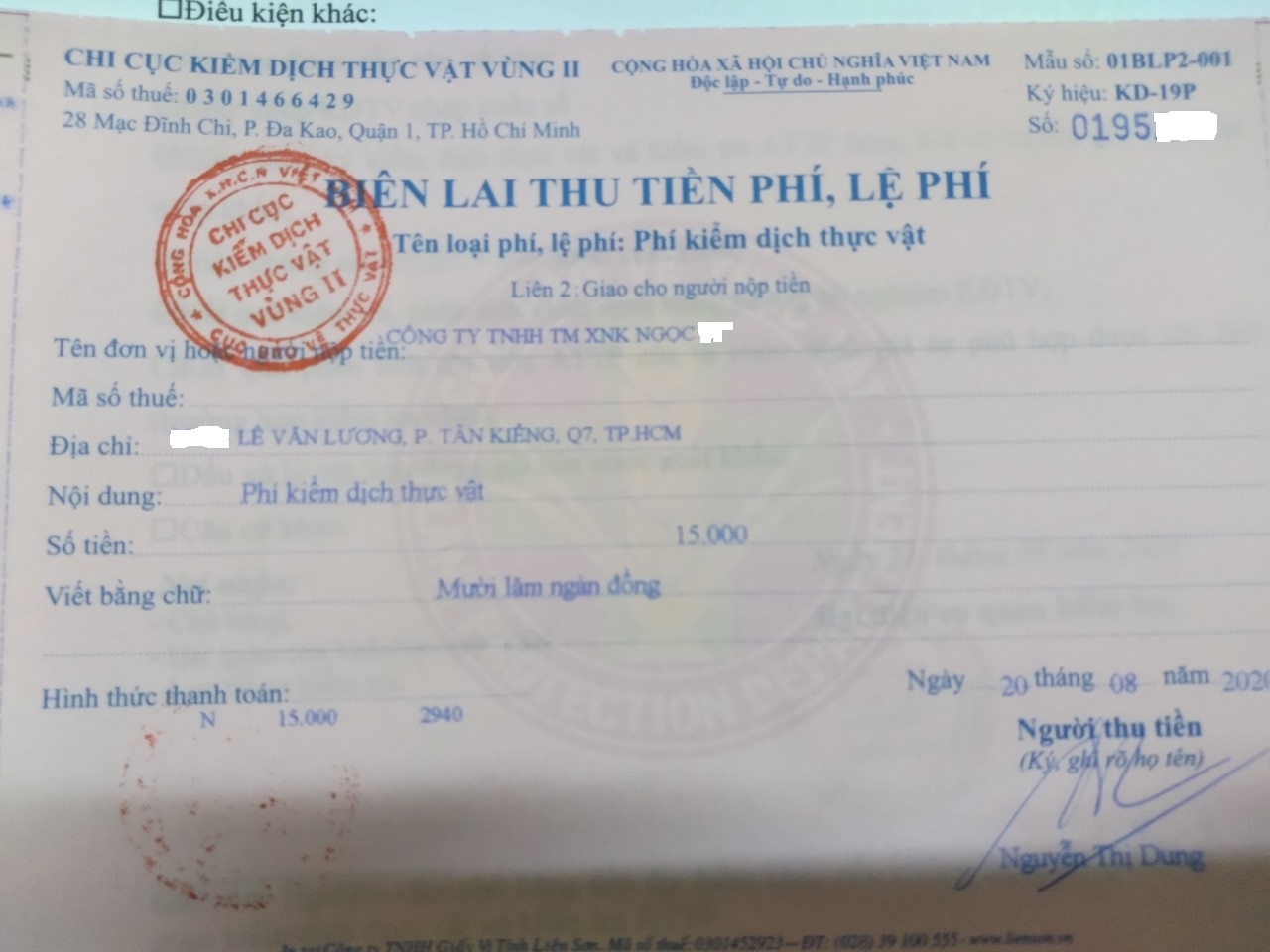 thủ tục nhập khẩu gỗ - phí kiểm dịch thực vật