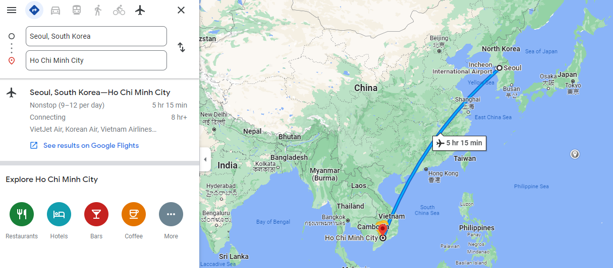 vận chuyển hàng từ hàn quốc về việt nam bằng đường hàng không