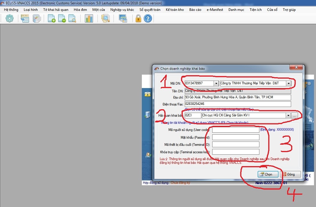 CÔNG TY DỊCH VỤ KHAI HẢI QUAN HÀNG NHẬP KHẨU