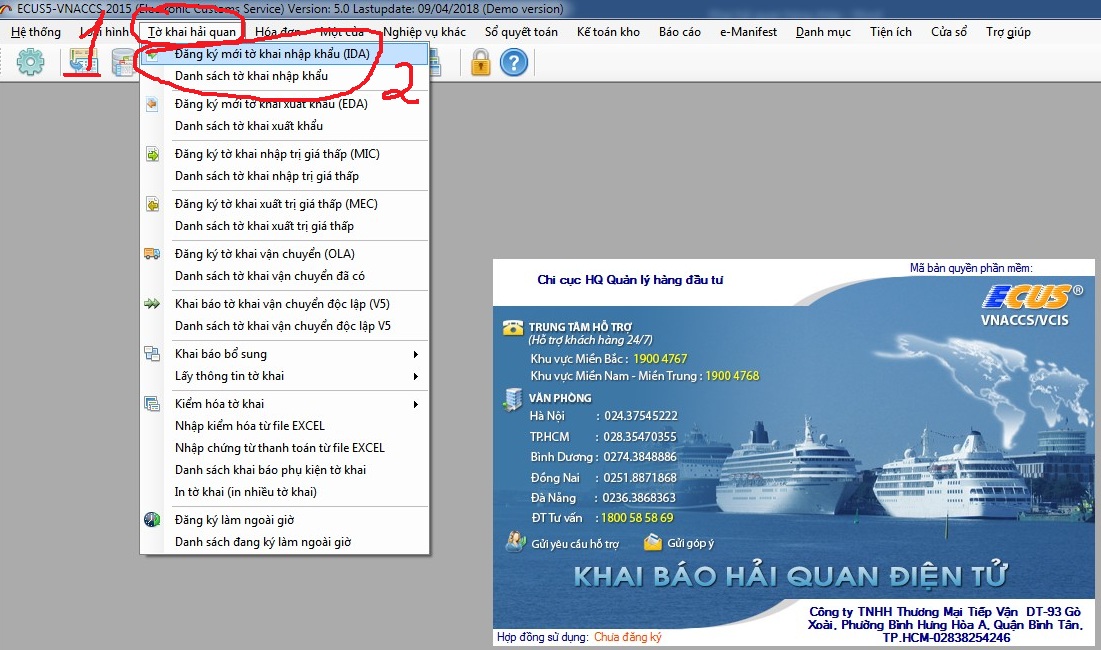 CÔNG TY DỊCH VỤ KHAI HẢI QUAN HÀNG NHẬP KHẨU