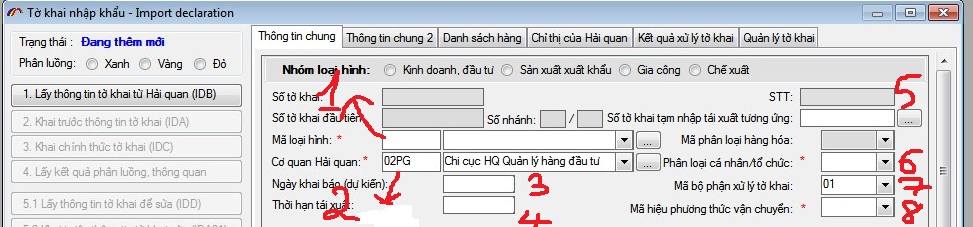 CÔNG TY DỊCH VỤ KHAI HẢI QUAN HÀNG NHẬP KHẨU