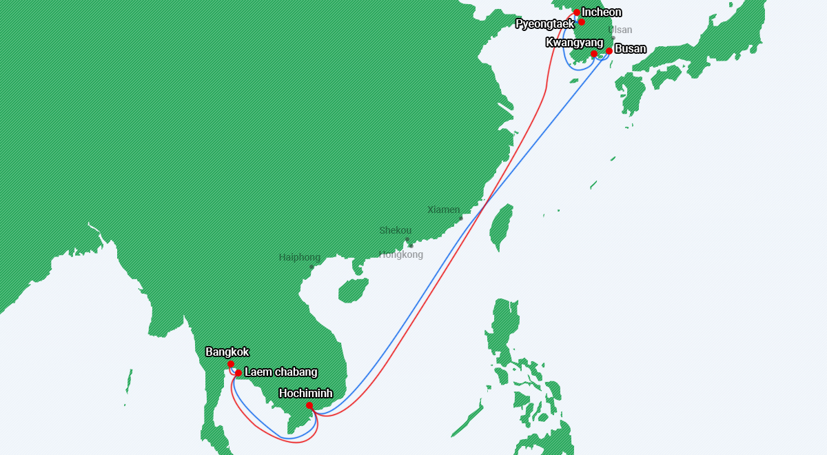 vận chuyển hàng từ việt nam sang hàn quốc