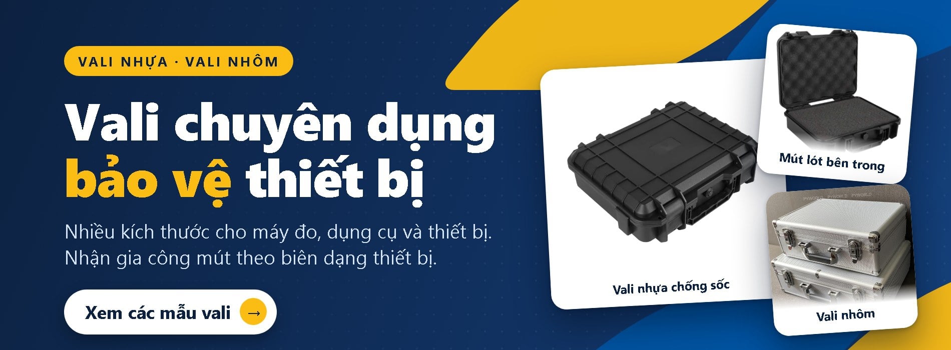 Vali chuyên dụng bảo vệ thiết bị, nhận gia công mút theo biên dạng