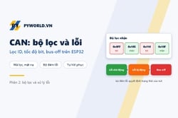 CAN bus (phần 2): bộ lọc nhận, tốc độ bit và xử lý lỗi bus-off trên ESP32