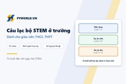 Câu lạc bộ STEM ở trường THCS, THPT: tổ chức, kế hoạch 15 buổi, thiết bị, an toàn, sổ tay kỹ thuật
