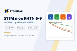 Chủ đề STEM môn KHTN lớp 6–9 với ESP32: gợi ý theo lớp và bài mẫu thiết kế cốc giữ nhiệt
