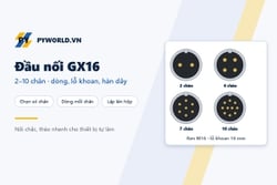 Đầu nối GX16 là gì: loại 2–10 chân, dòng và áp chịu được, lỗ khoan, chống nước và cách hàn dây