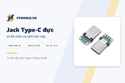 Jack Type-C đực: sơ đồ chân, điện trở CC và cách hàn dây