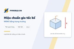 Thực hành hiệu chuẩn tĩnh gia tốc kế MEMS bằng trọng trường: sáu vị trí, độ lệch, độ nhạy chéo