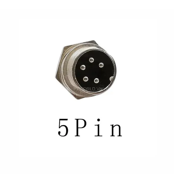 GX16-5P-D Đầu Nối Tròn Đực 5 Chân - JACK nối GX16