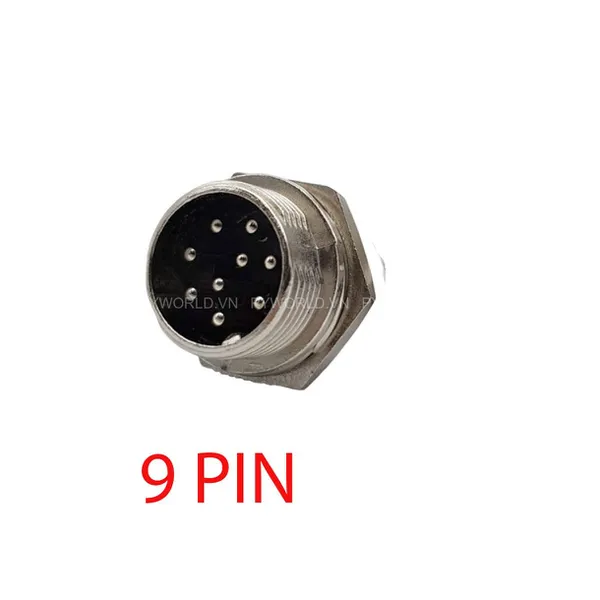 GX16-9P-C Đầu Nối Tròn Cái 9 Chân - JACK nối GX16