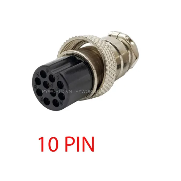 GX16-10P-C Đầu Nối Tròn Cái 10 Chân - JACK nối GX16