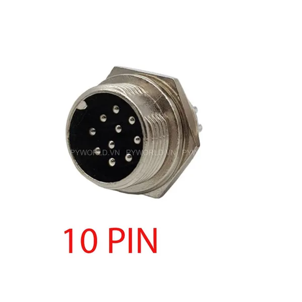 GX16-10P-D Đầu Nối Tròn Đực 10 Chân - JACK nối GX16