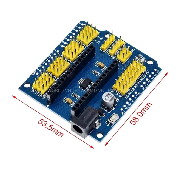 Shield mở rộng Nano Sensor V1.0 – Bo mở rộng cho Arduino Nano kết nối cảm biến, servo, module dễ dàng
