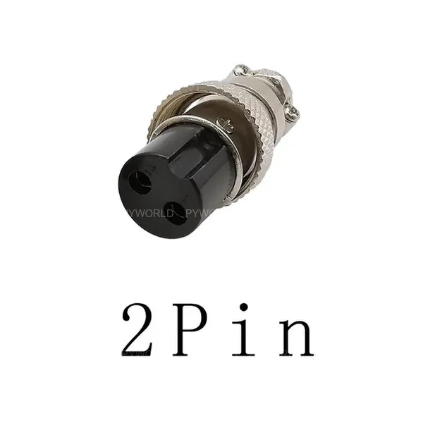 GX12-2P-C Đầu Nối Tròn Cái 2 Chân - JACK nối GX12